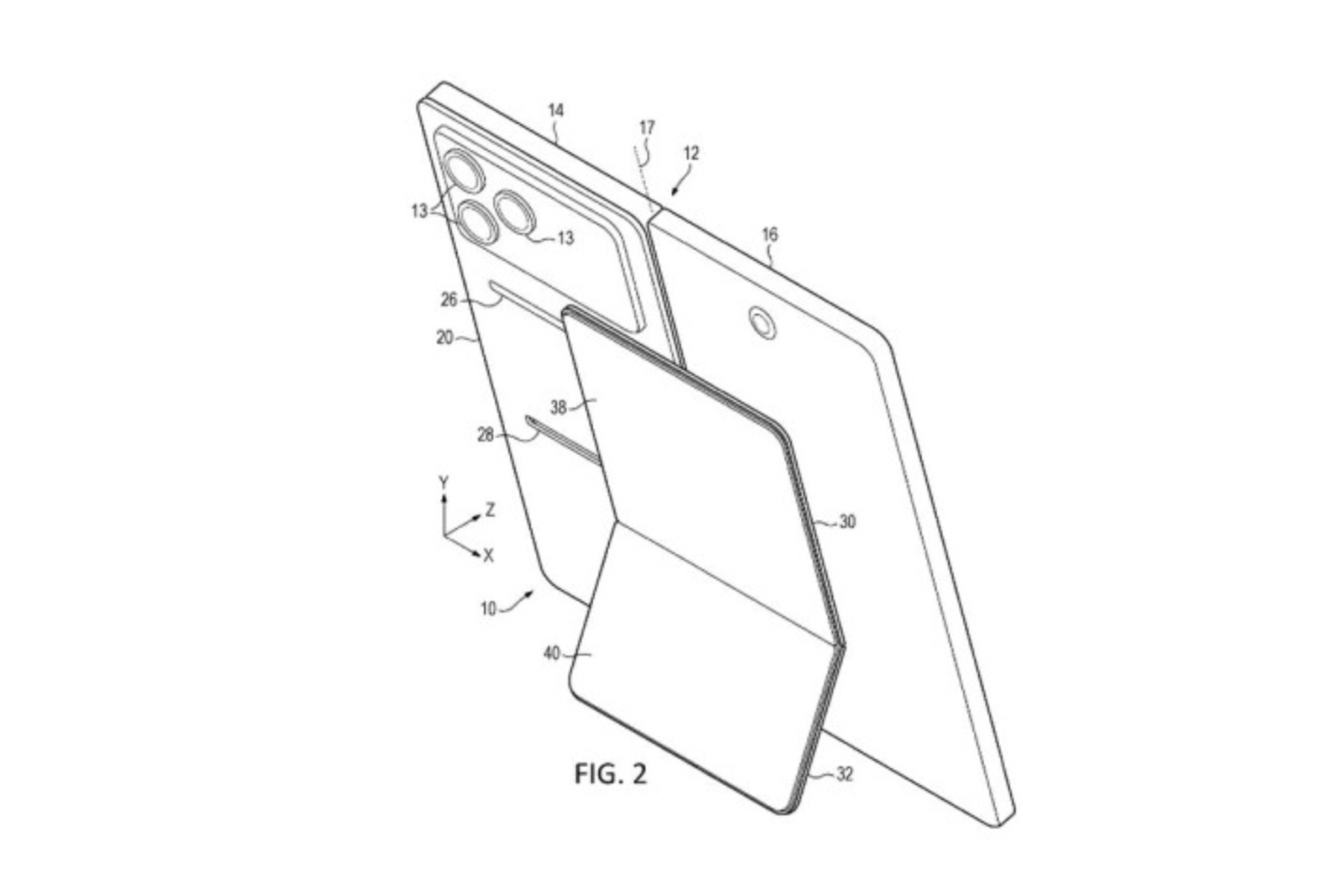 为 Surface Phone 铺路？微软新专利暗示折叠屏新机配后置三摄 + 可折叠支架